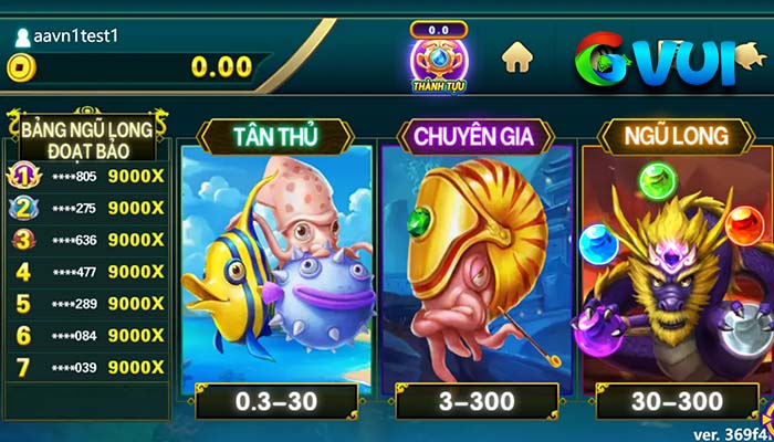 Các phòng chơi tại Bắn Cá Ngũ Long Các phòng chơi tại Bắn Cá Ngũ Long