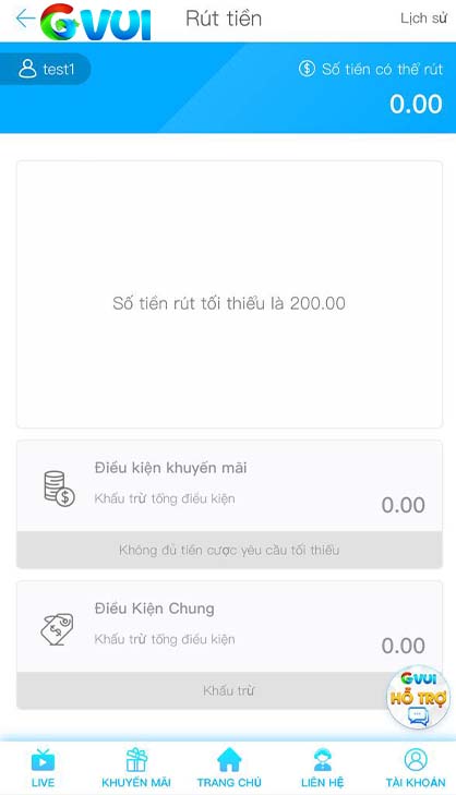 Điền số tiền rút, thối thiểu 200.000 VNĐ Điền số tiền rút, thối thiểu 200.000 VNĐ