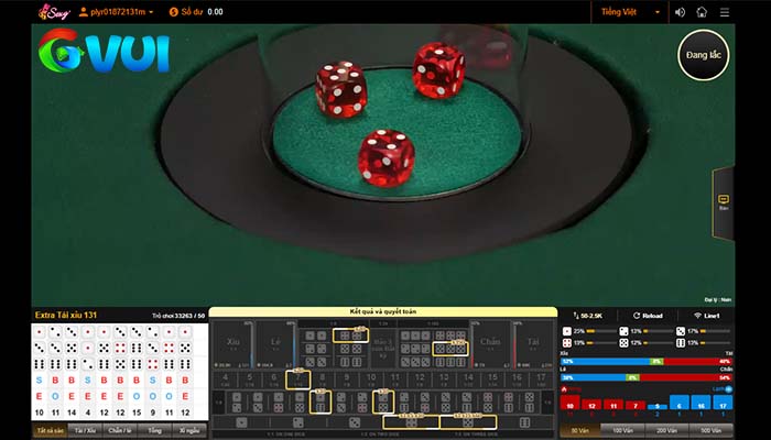 Luật chơi Tài Xỉu Online tại Casino GVUI Luật chơi Tài Xỉu Online tại Casino GVUI